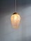 Lampada a sospensione Art Déco in vetro satinato sfaccettato, anni '20, Immagine 2