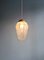 Lampada a sospensione Art Déco in vetro satinato sfaccettato, anni '20, Immagine 10