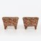 Set of Vintage French Art Deco Poufs, 1930 1
