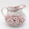 Antique Floral Terre De Fer Pitcher from St. Amand, France, 1890s 7
