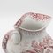 Antique Floral Terre De Fer Pitcher from St. Amand, France, 1890s 8