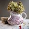Antique Floral Terre De Fer Pitcher from St. Amand, France, 1890s 2