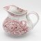 Antique Floral Terre De Fer Pitcher from St. Amand, France, 1890s 5