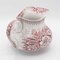 Antique Floral Terre De Fer Pitcher from St. Amand, France, 1890s 4