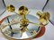 Vintage Brass Triple Wall Lamp, 1970s 3