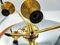 Vintage Brass Triple Wall Lamp, 1970s 7