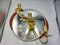 Vintage Brass Triple Wall Lamp, 1970s 1