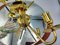 Vintage Brass Triple Wall Lamp, 1970s 4