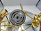 Vintage Brass Triple Wall Lamp, 1970s 6
