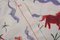 Uzbek Suzani Animal Cotton Tablecloth, 19th Century Bukhara Wall Hanging Decor - Cotton Horse Runner 18 X 49 9