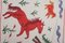 Uzbek Suzani Animal Cotton Tablecloth, 19th Century Bukhara Wall Hanging Decor - Cotton Horse Runner 18 X 49 6