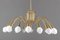 Vintage Scandinavian Starburst Chandelier from Sønnico, Image 1