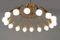 Vintage Scandinavian Starburst Chandelier from Sønnico, Image 7