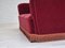 Vintage Danish 3-Seater Sofa in Cherry-Red Furniture Velour, 1960s 13