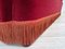 Vintage Danish 3-Seater Sofa in Cherry-Red Furniture Velour, 1960s 11