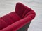 Vintage Danish 3-Seater Sofa in Cherry-Red Furniture Velour, 1960s 15