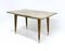 Italian Beech Coffee Table with Marble Top, 1950s 3