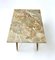 Italian Beech Coffee Table with Marble Top, 1950s 4