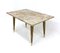 Italian Beech Coffee Table with Marble Top, 1950s 2
