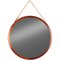 Round Rosewood Mirror by Uno & ÖSten Kristiansson for Luxus, Image 1