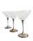 Verres à Champagne Art Déco en Argent Massif et Cristal Taillé Fait Main, Espagne, 1940s, Set de 3 9