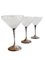 Verres à Champagne Art Déco en Argent Massif et Cristal Taillé Fait Main, Espagne, 1940s, Set de 3 10
