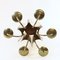 Reflex Ceiling Light in Brass by Pierre Forssell for Skultuna, Sweden, 1960s 4