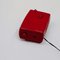 Rote Vintage Klappuhr mit Wecker und Radio Sanyo, Japan, 1970er 4