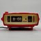 Rote Vintage Klappuhr mit Wecker und Radio Sanyo, Japan, 1970er 7