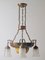 Danish Art Nouveau Chandelier in Brass, Copper and Ceramic, 1910s 1