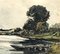 Alexis Eugene Guigné, Landscape, 19th Century, Watercolor on Paper 4