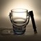 Danish Blue Glass Ice Bucket with Tongs from Holmegaard, 1960s, Set of 2, Image 6