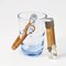 Danish Blue Glass Ice Bucket with Tongs from Holmegaard, 1960s, Set of 2, Image 4