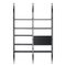 Modular Bookcase in Black Stain Wood by Franco Albini for Cassina 5