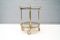 Brass & Smoked Glass Serving Cart, 1960s, Image 1