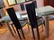 Dining Chairs in Dark Gray Leather from Cattelan Italia, Set of 6, Image 9