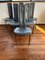 Dining Chairs in Dark Gray Leather from Cattelan Italia, Set of 6, Image 8