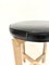 Oak and Leather Stool from Luxus, 1960s 6
