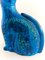 Scultura grande gatto Rimini Mid-Century in ceramica blu di Aldo Londi per Bitossi, Italia, anni '60, Immagine 9