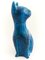 Scultura grande gatto Rimini Mid-Century in ceramica blu di Aldo Londi per Bitossi, Italia, anni '60, Immagine 2