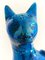 Scultura grande gatto Rimini Mid-Century in ceramica blu di Aldo Londi per Bitossi, Italia, anni '60, Immagine 8