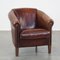 Sheep Leather Club Chair with Decorative Nails 1