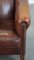 Sheep Leather Club Chair with Decorative Nails 9