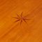 Biedermeier Style Birch Salon Table with Star Inlay, 1860s 1