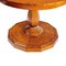 Biedermeier Style Birch Salon Table with Star Inlay, 1860s 2