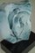 Giuseppe Rossicone, Italian Abstract Art Sculpture, 1970s, Blue Ceramic, Image 3