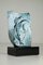 Giuseppe Rossicone, Italian Abstract Art Sculpture, 1970s, Blue Ceramic, Image 1