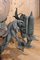 Cast Iron Sconces based on Pont Alexandre III Models, 1960s, Set of 2, Image 8