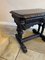 Table d'Appoint Antique Victorienne en Chêne Sculpté, 1860 7