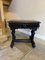 Table d'Appoint Antique Victorienne en Chêne Sculpté, 1860 1
